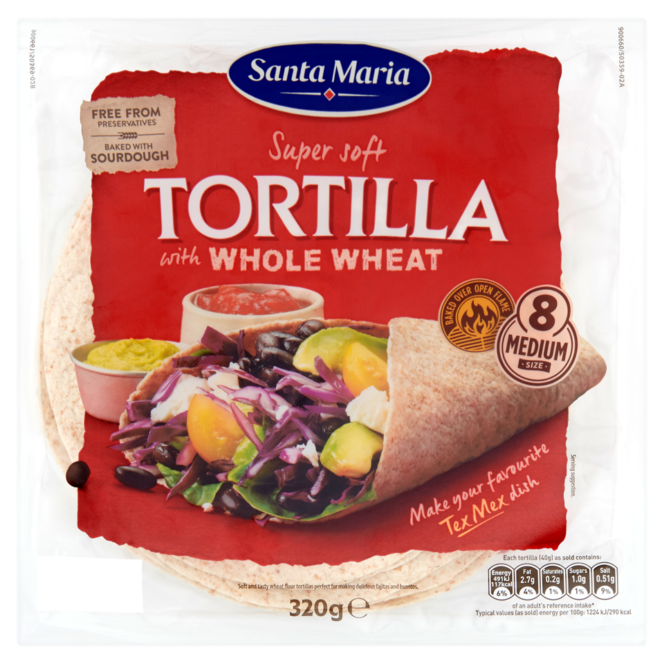Soft Tortillas with Whole wheat 